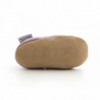 Chaussons en cuir souple Lilas